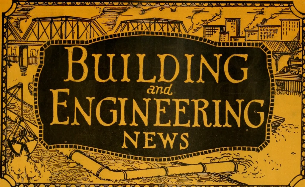 An illustration from Building & engineering news, 1914, leaf 358