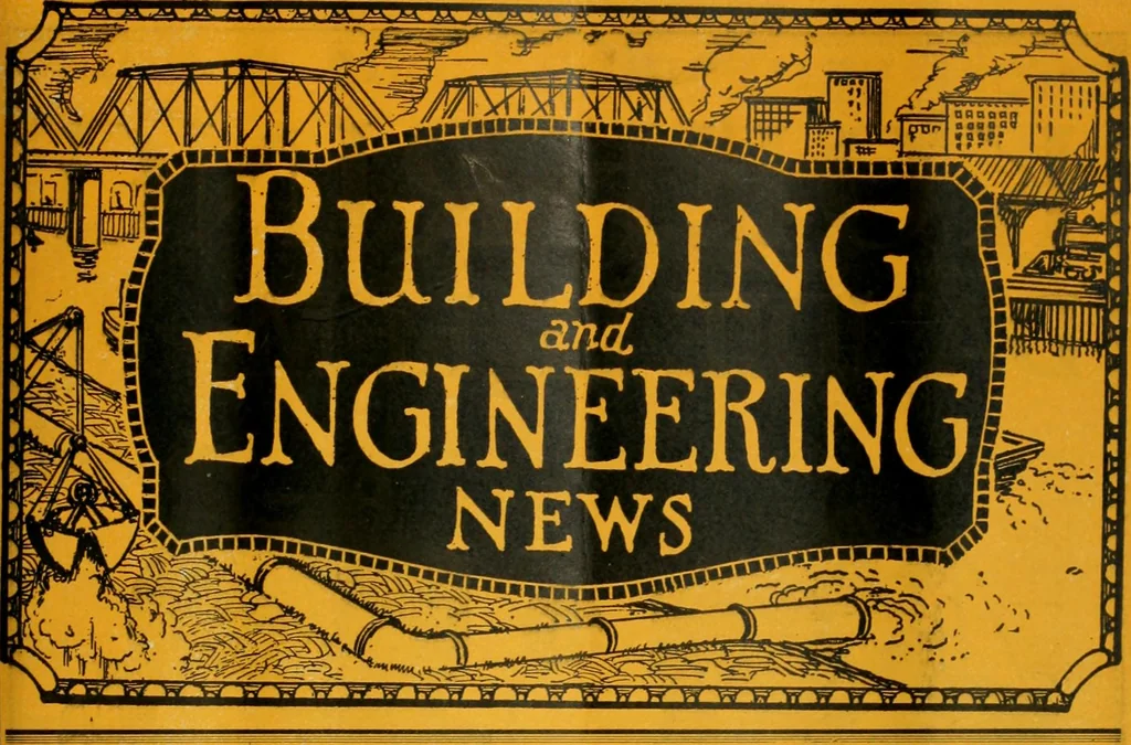 An illustration from Building & engineering news, 1914, leaf 38