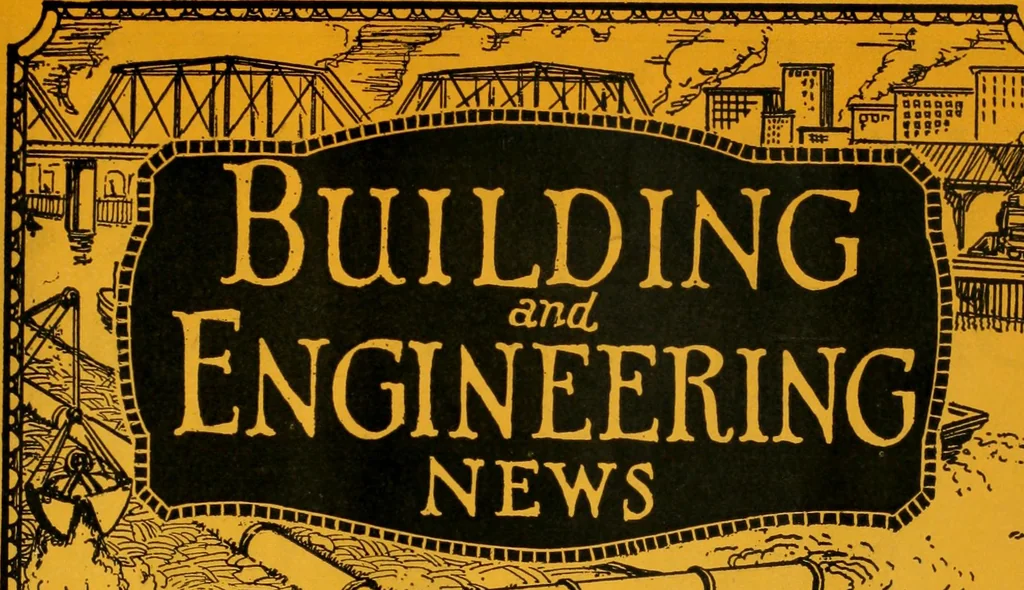 An illustration from Building & engineering news, 1914, leaf 400