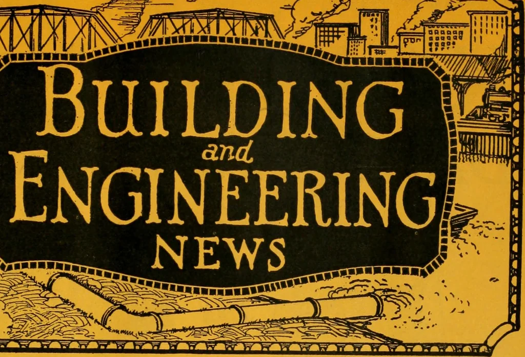 An illustration from Building & engineering news, 1914, leaf 400