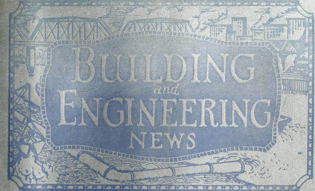 An illustration from Building & engineering news, 1914, leaf 442
