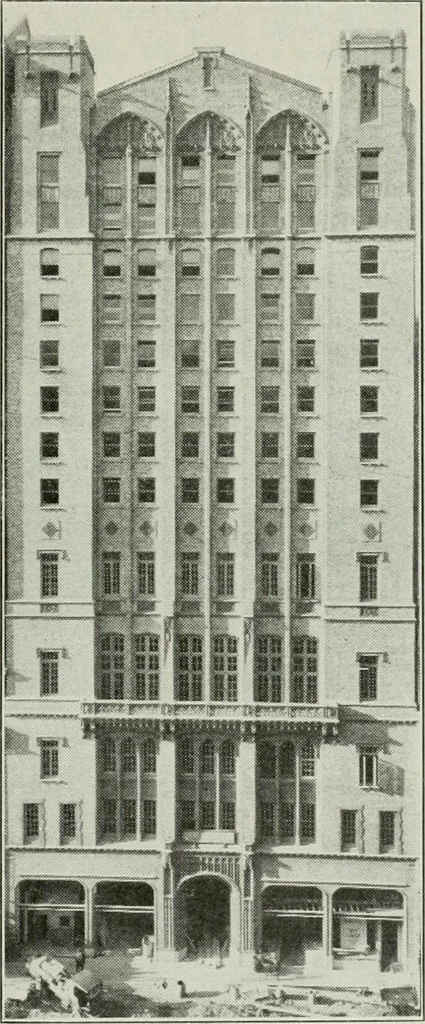 An illustration from Building & engineering news, 1914, leaf 458