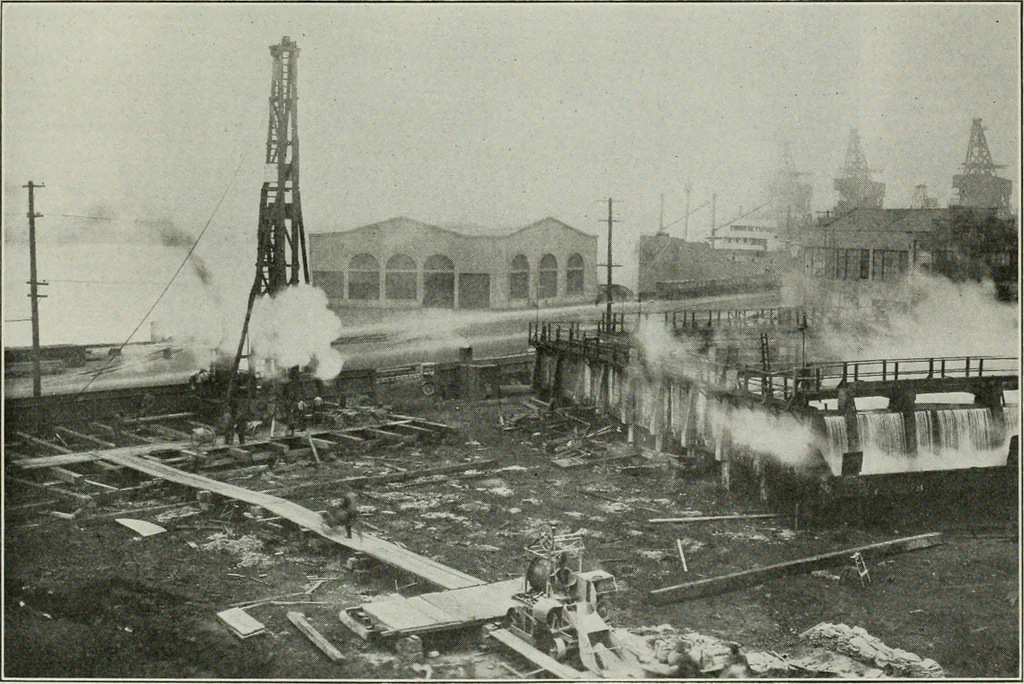 An illustration from Building & engineering news, 1914, leaf 476