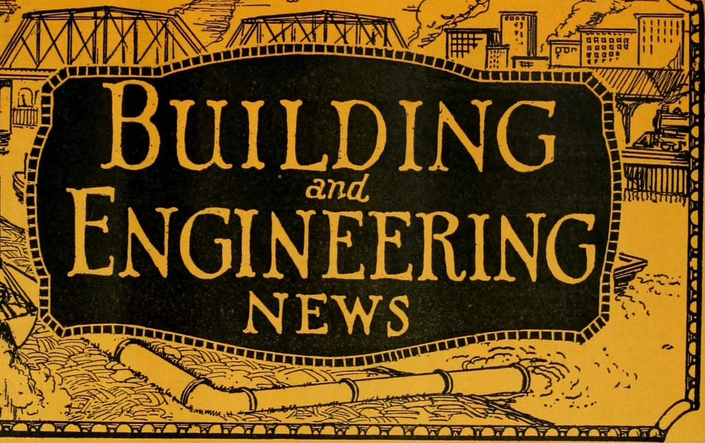An illustration from Building & engineering news, 1914, leaf 734