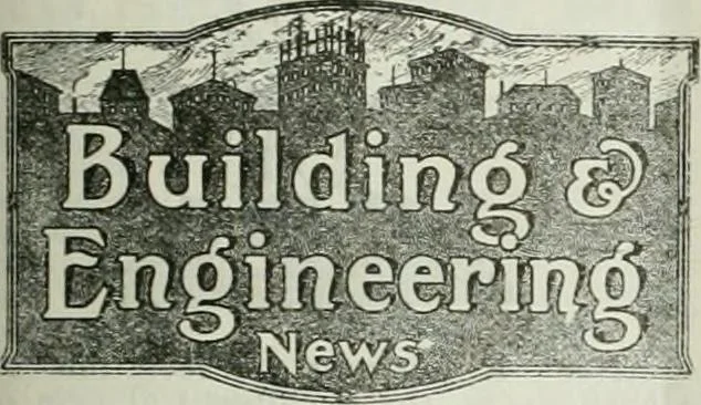 An illustration from Building & engineering news, 1914, leaf 82