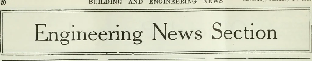 An illustration from Building & engineering news, 1914, leaf 99