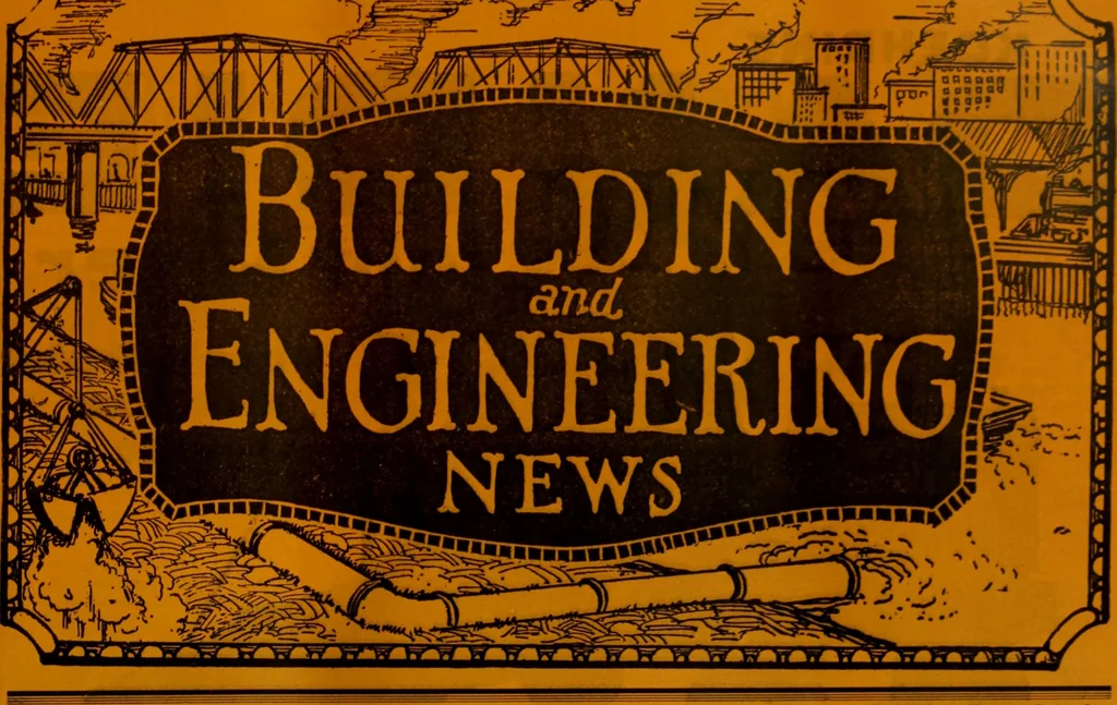 An illustration from Building & engineering news, 1914, leaf 72
