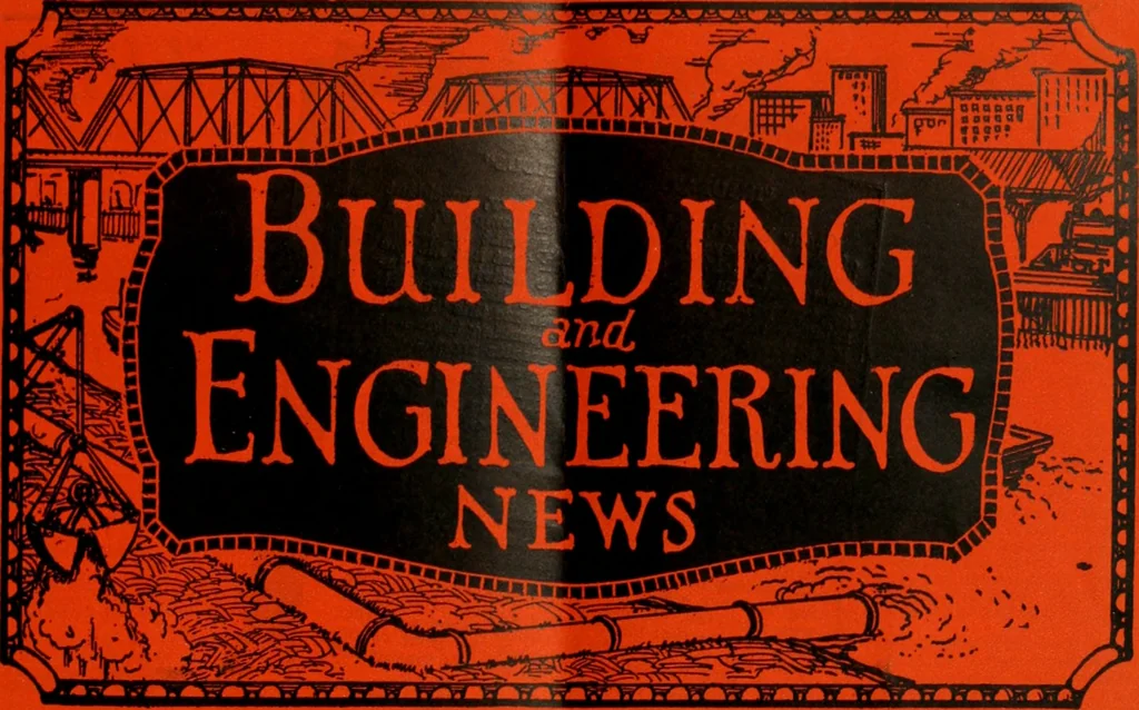 An illustration from Building & engineering news, 1914, leaf 104