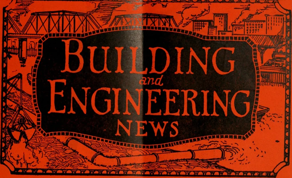 An illustration from Building & engineering news, 1914, leaf 70