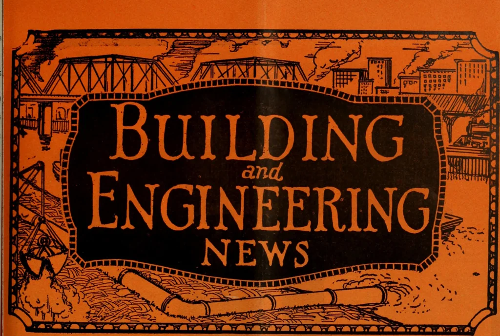 An illustration from Building & engineering news, 1914, leaf 106