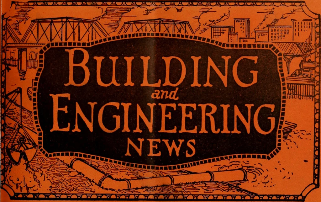 An illustration from Building & engineering news, 1914, leaf 208