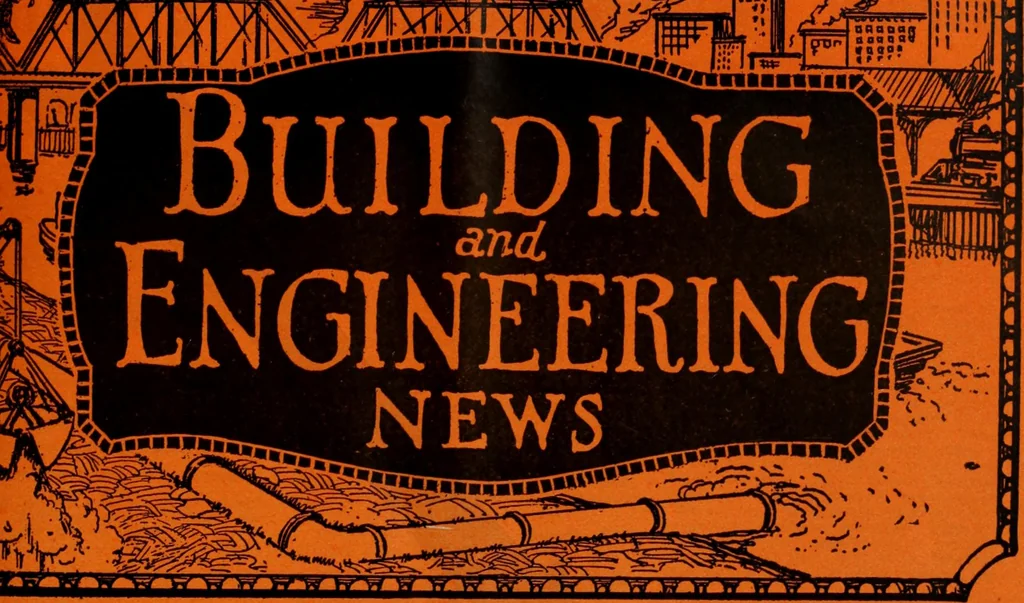 An illustration from Building & engineering news, 1914, leaf 344