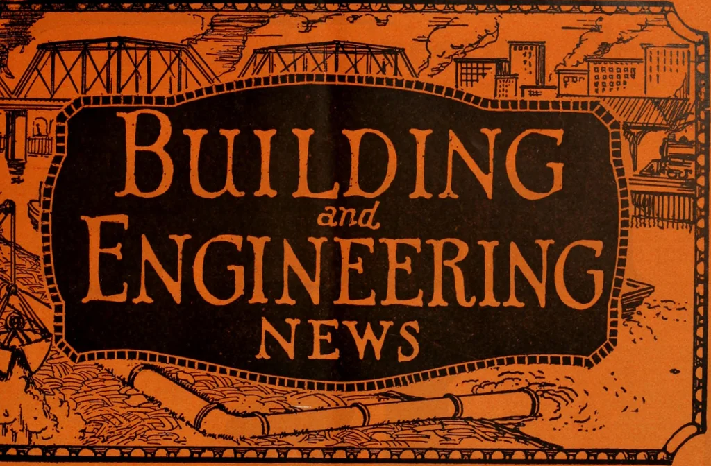 An illustration from Building & engineering news, 1914, leaf 38