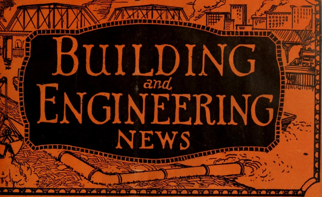 An illustration from Building & engineering news, 1914, leaf 4