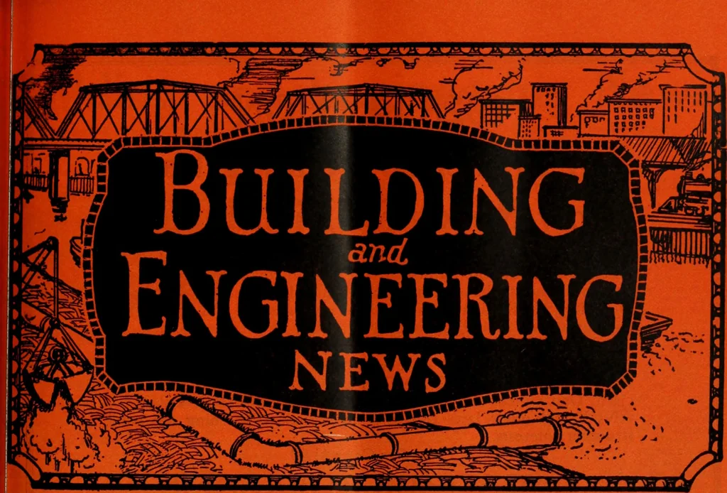An illustration from Building & engineering news, 1914, leaf 556