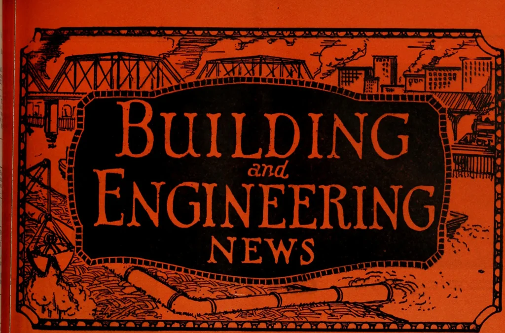 An illustration from Building & engineering news, 1914, leaf 624