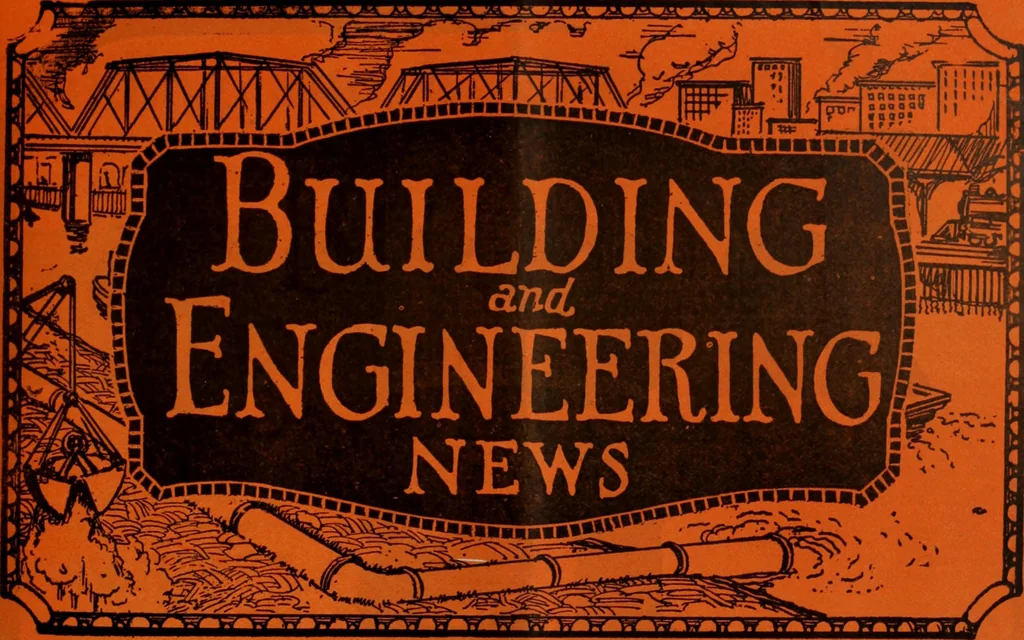 An illustration from Building & engineering news, 1914, leaf 72