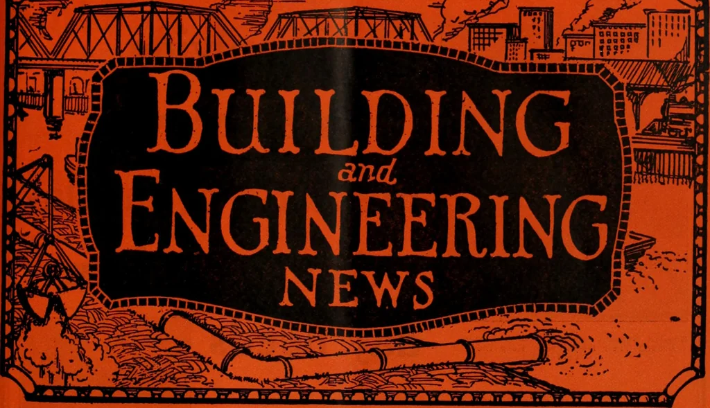 An illustration from Building & engineering news, 1914, leaf 818