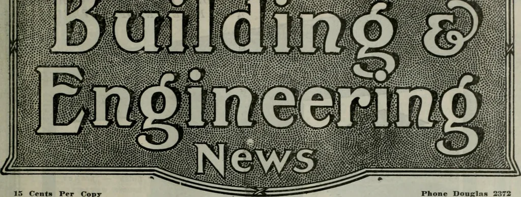 An illustration from Building & engineering news, 1914, leaf 102