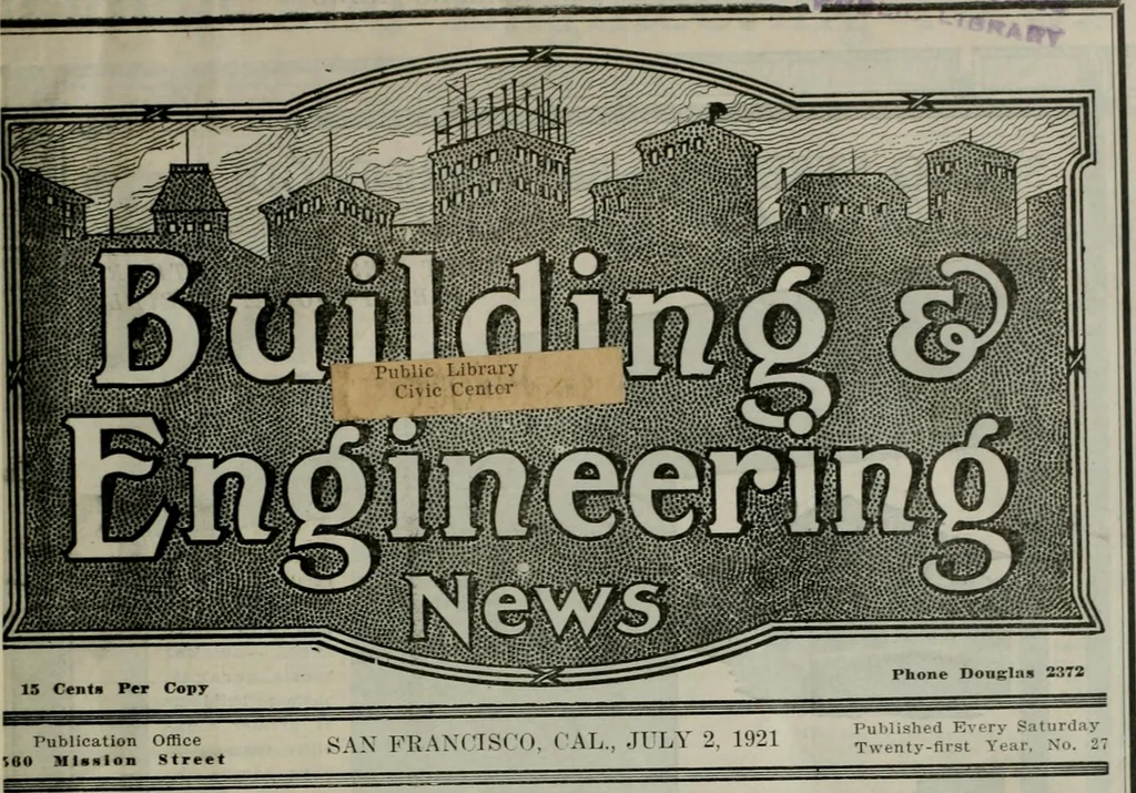 An illustration from Building & engineering news, 1914, leaf 4