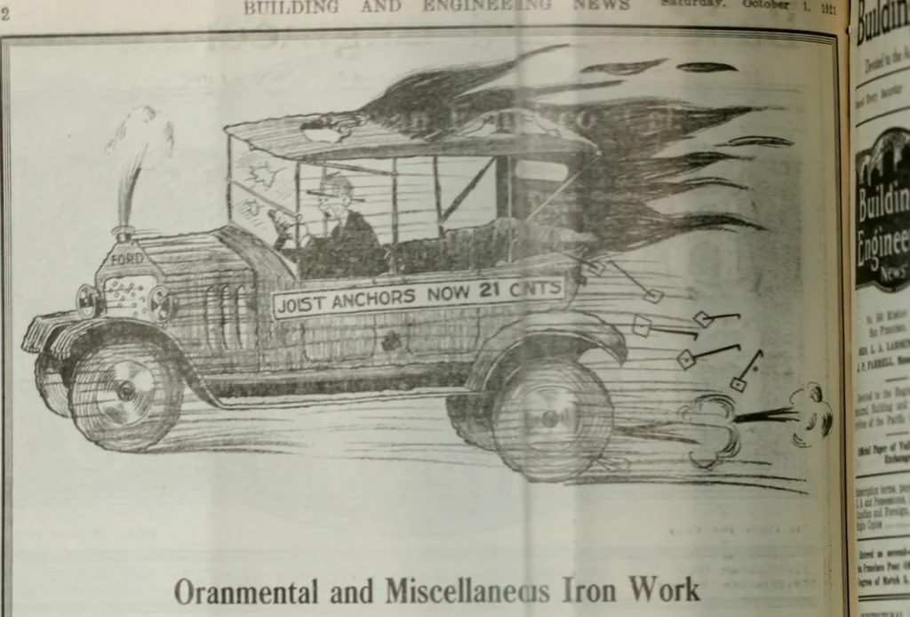 An illustration from Building & engineering news, 1914, leaf 403