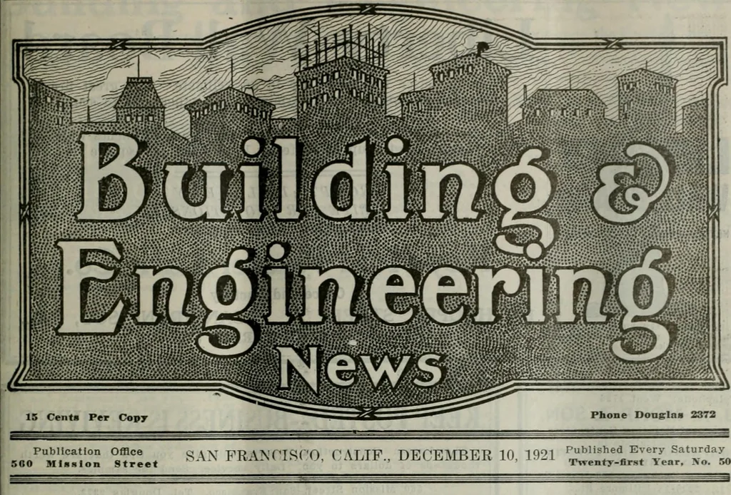 An illustration from Building & engineering news, 1914, leaf 727