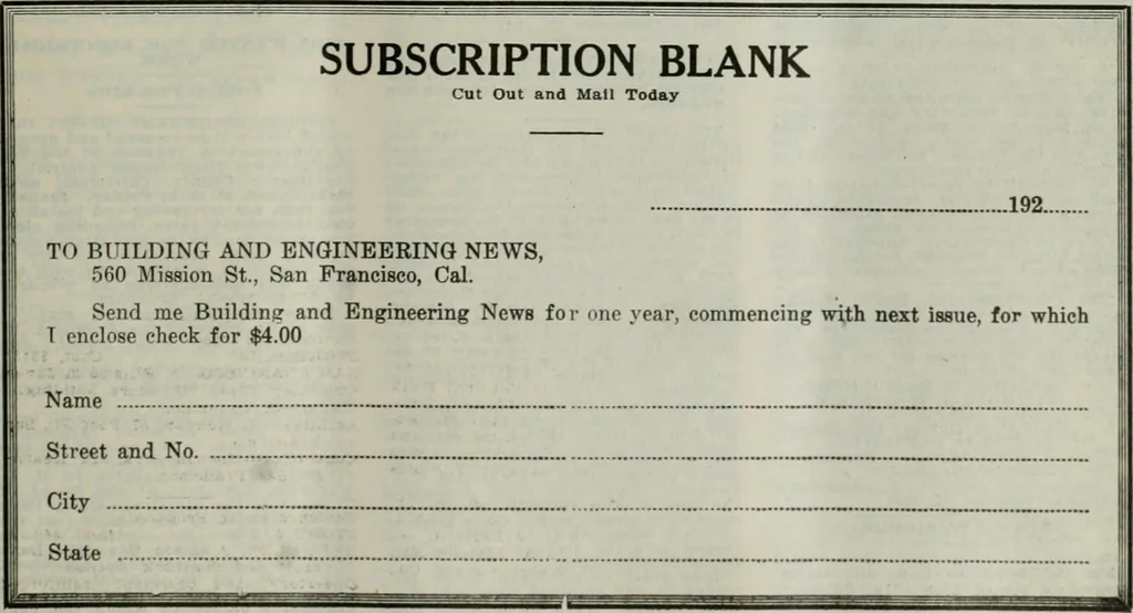An illustration from Building & engineering news, 1914, leaf 773