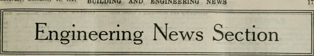 An illustration from Building & engineering news, 1914, leaf 839