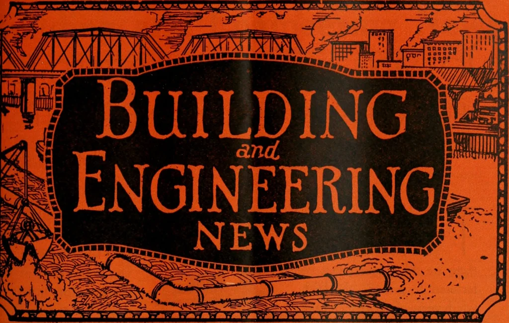 An illustration from Building & engineering news, 1914, leaf 320