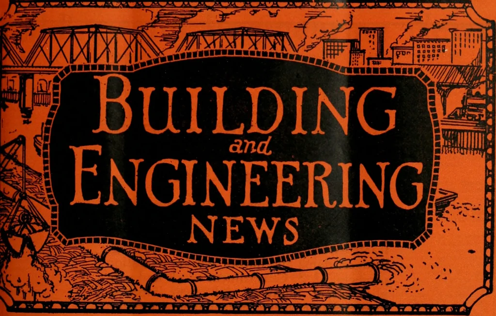 An illustration from Building & engineering news, 1914, leaf 524