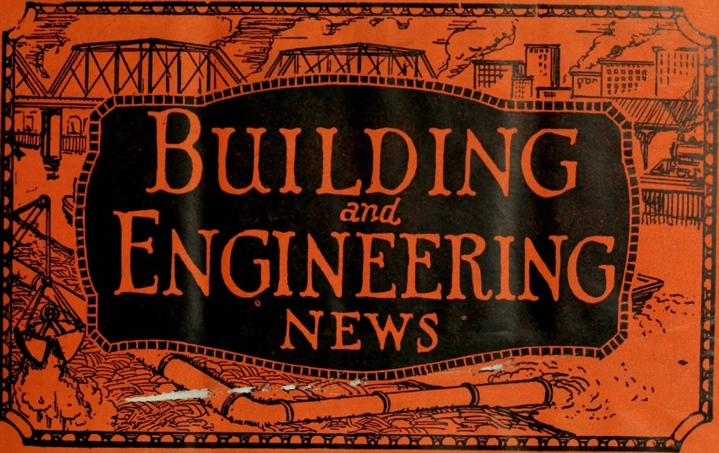 An illustration from Building & engineering news, 1914, leaf 6