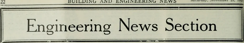An illustration from Building & engineering news, 1914, leaf 717
