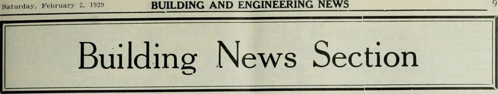 An illustration from Building & engineering news, 1914, leaf 152