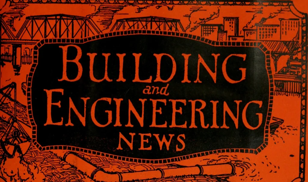An illustration from Building & engineering news, 1914, leaf 516