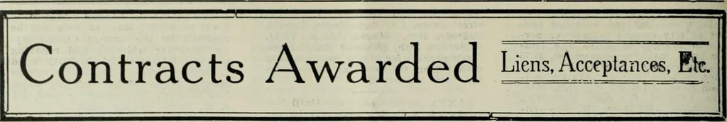 An illustration from Building & engineering news, 1914, leaf 611