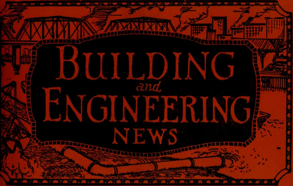 An illustration from Building & engineering news, 1914, leaf 160