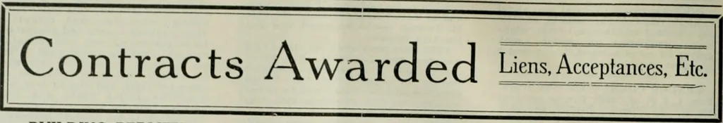 An illustration from Building & engineering news, 1914, leaf 133