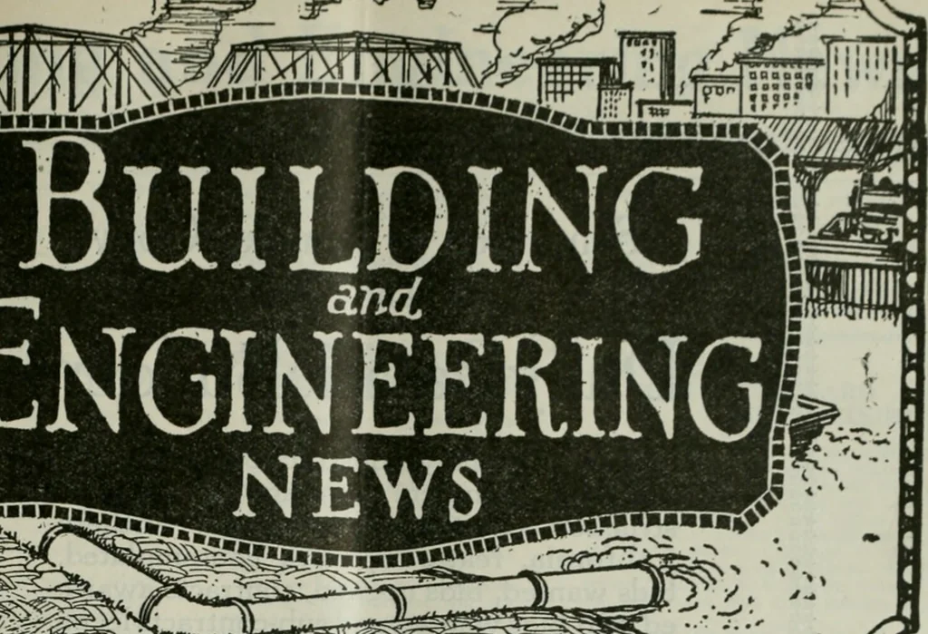 An illustration from Building & engineering news, 1914, leaf 174