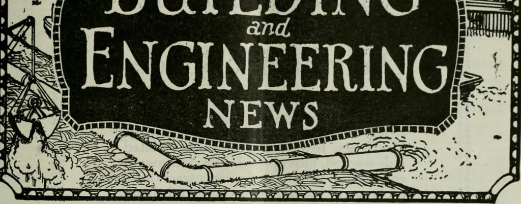 An illustration from Building & engineering news, 1914, leaf 206