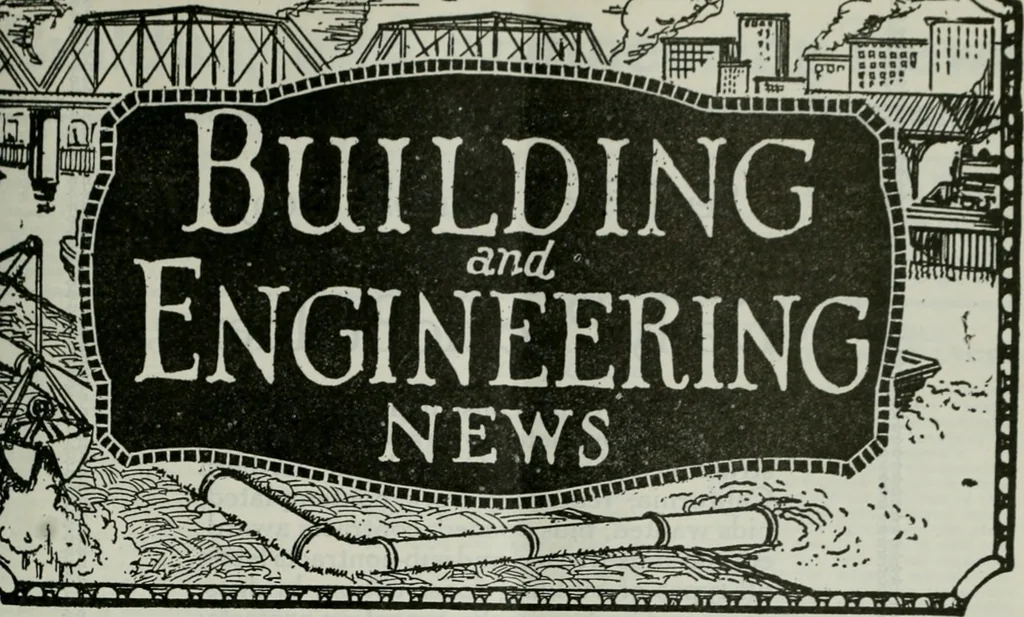 An illustration from Building & engineering news, 1914, leaf 590