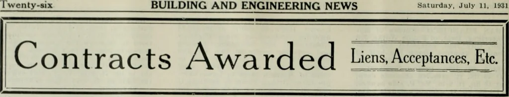 An illustration from Building & engineering news, 1914, leaf 65