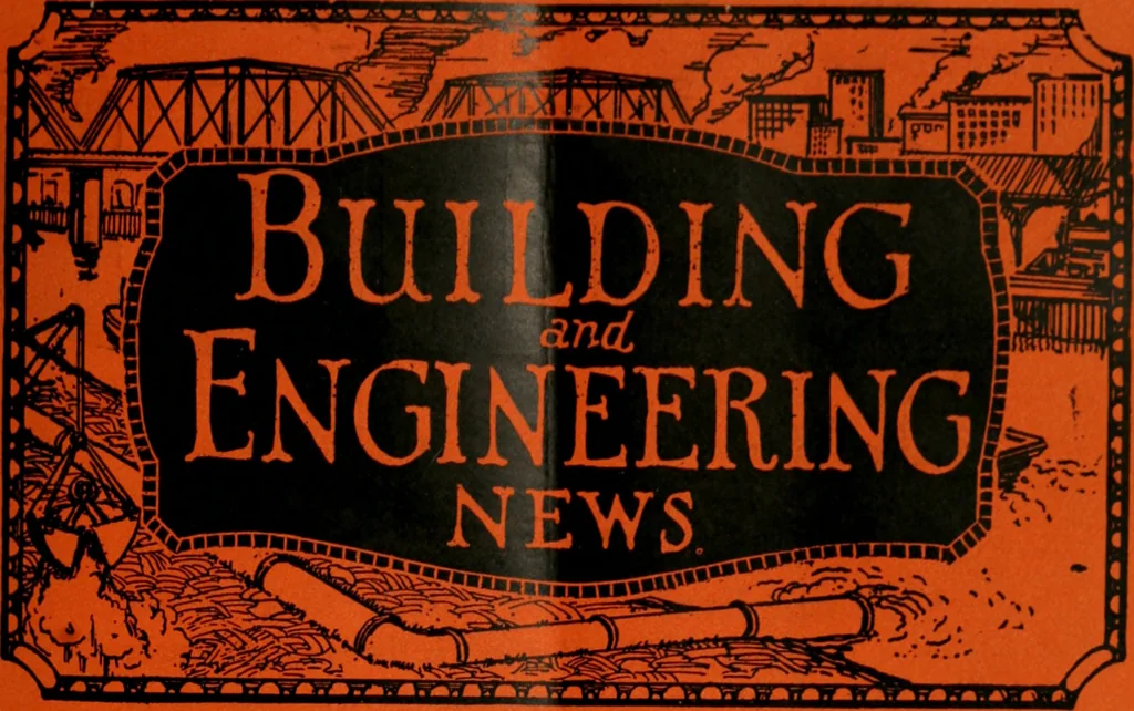 An illustration from Building & engineering news, 1914, leaf 72