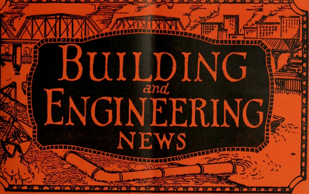 An illustration from Building & engineering news, 1914, leaf 108