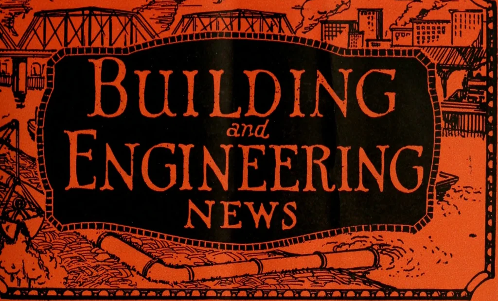 An illustration from Building & engineering news, 1914, leaf 176