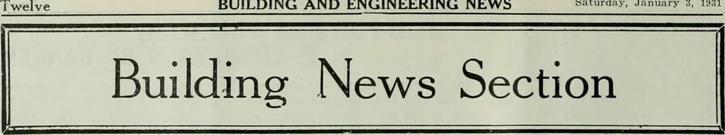 An illustration from Building & engineering news, 1914, leaf 19