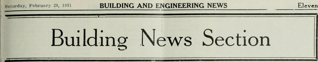 An illustration from Building & engineering news, 1914, leaf 292