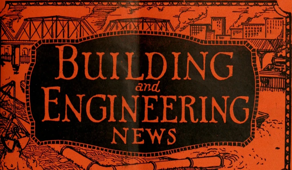 An illustration from Building & engineering news, 1914, leaf 648