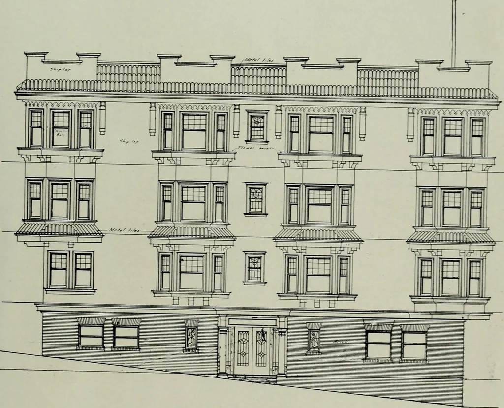 An illustration from Building and industrial news, 1914, leaf 462