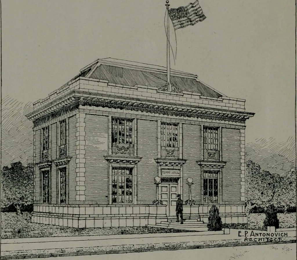An illustration from Building and industrial news, 1914, leaf 349