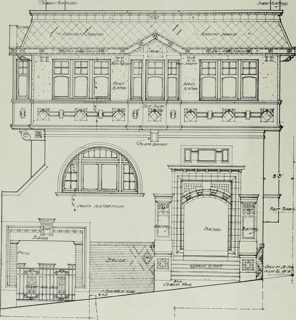 An illustration from Building and industrial news, 1914, leaf 177